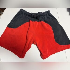 Nike colour clash loose terry shorts